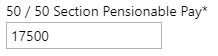 The employerHub 50/50 Section Pensionable Pay