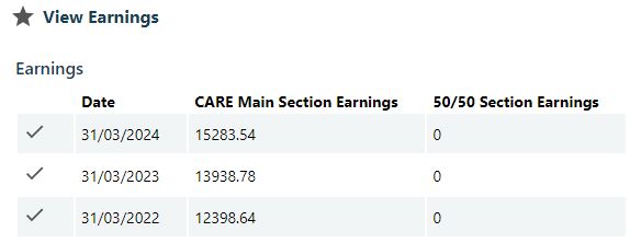 The employerHub View Earnings